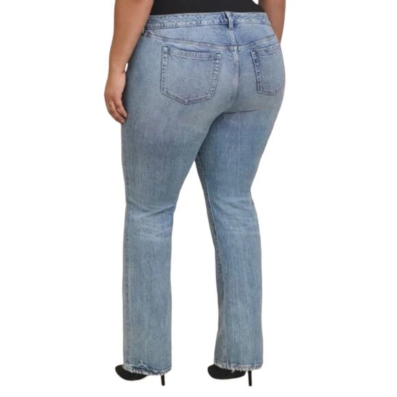 Torrid Womens Jeans Size 28T Blue Wash Slim Boot Mid Rise Straight Leg Western - Picture 8 of 8